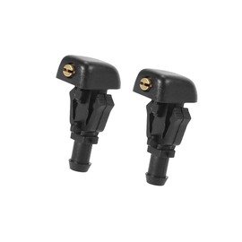 TUCKBOLD Front Windshield Wiper Nozzles for Nissan Titan for Infiniti QX56 - Pack of 2 Black Automotive Parts