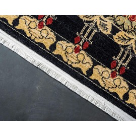 Unique Loom Edinburgh Collection Area Rug - Canmore (3' 3" x 5' 3" Rectangle, Black/ Cream)