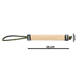 DINGO GEAR Jute Roller Bite Tug 1 Handle Reinforced for Bite Training K9 IGP Fun S00156,25x3 cm