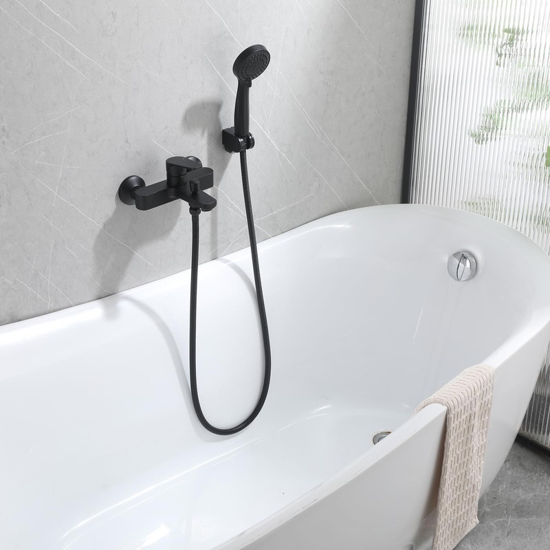HONYI Bathtub Faucet with Sprayer, Tub Spout with Diverter Bathroom