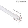 TA-VIGOR Trim Seal, Transparent PVC U-Seal Channel Edge Protector Sheet,