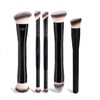 5 Piezas Brochas de Maquillaje de Doble Punta, Set Profesional