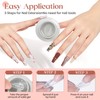 MIZHSE 30G Clear Solid Builder Gel for Nails, Solid Nail
