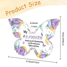 Daughter Birthday Gifts Acylic Signs Graduation Gift For Daughter From Mom Christmas Valentines Back to School Gifts from Mom First Day of School Gift Cadeau Fille