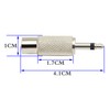 zdyCGTime RCA to 3.5MM Audio TS Adapter,2-Pole 3.5mm 1/8" Mono