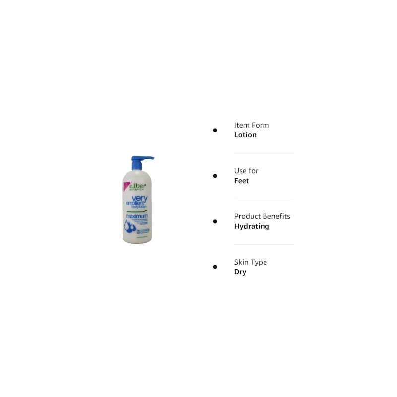 Alba Botanica Lotion Emollient Dry