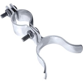 1-3/8" Fork Latch Galvanized Fence Gate Latch for Chain Link Fence Gate Frames with Padlock Hole Wall Mount to Gate Post or Wall (Pack of 1)