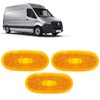 BIAREN 3x Side Marker Light Lamp Lens Amber For Mercedes