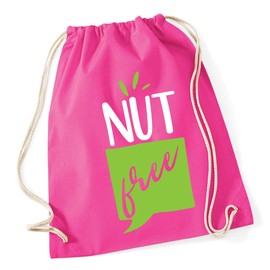Hippowarehouse Nut Free Drawstring Cotton School Gym Bag 37cm x 46cm, 12 litres