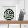 Nagoyuki 1 Piece No Punching Suction Cup Clock Gray Plastic