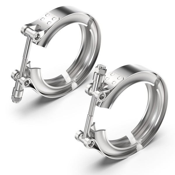 WYSIWYKA 2.5 Inch V Band Clamp 304 Stainless Steel, for