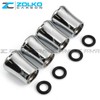 ZolkoCarbon VALVE STEM CAPS WHEEL TIRE CHROME - US SELLER