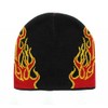 Milani Red & Orange Burning Flame Knit Beanie (BJ0032)