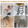 Attic Pull-Down Hook Kit with Adjustable Telescopic Rod and Ladder
