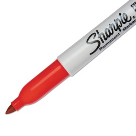 Sharpie 30002 Fine Point Permanent Marker Red Dozen