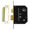 Union Locks 2294 Mortice Bathroom Lock 76mm - Polished Brass