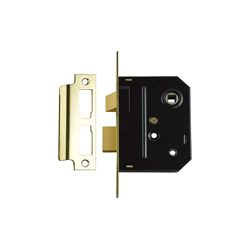 Union Locks 2294 Mortice Bathroom Lock 76mm - Polished Brass