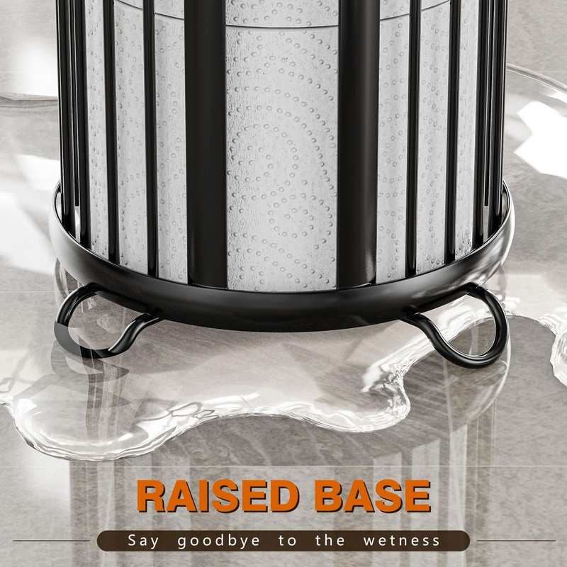 Bunoxea Toilet Paper Holder Stand, Freestanding Toilet Tissue Organizer, Minimalistic