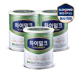 Ildong Hudis 일동후디스 하이밀크 시니어 균형영양식 600g3캔 Ildong Foodis High Milk Senior Balanced Nutrition Diet 600g 3 Cans