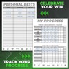 Gym Workout Log Book - Leather Cover Fitness Planner with
