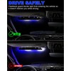 HLAUTO 6Z4J Emergency Dash Strobe Lights: 2x16.8 inch Blue White