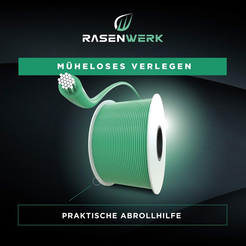 RASENWERK® Universal Boundary Cable for Robotic Lawnmower Made of Tin-Plated