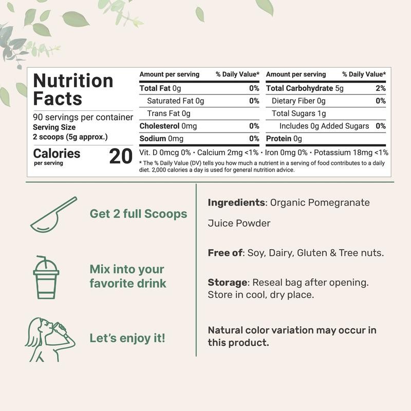 Micro Ingredients Organic Pomegranate Juice Powder Healthcare Vitamin