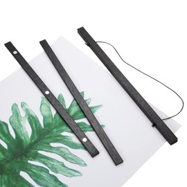 WITCOLOR Magnetic Poster Hanger Frame, 19x13 19x25 19x27 Poster Frame Wooden Magnetic Hanging Kit for Walls Map Picture Diamond Painting Canvas Artwork (Black)