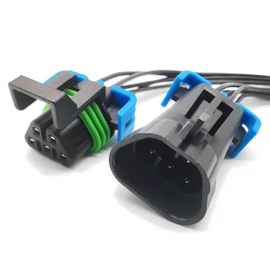 5 pin Headlight Assembly Male and Female Sealed Pigtail Connector Compatible with GM Pontiac G6