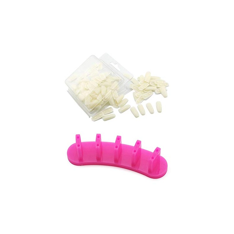 KADS 1set Dismountable Practice Removable Nail Training Holder + 100pcs