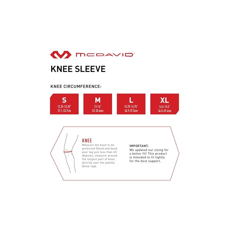 McDavid Black Cross Compression Knee Brace L