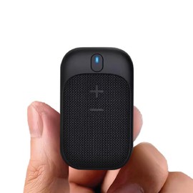 Golf Speaker/Wireless Wearable Personal Bluetooth Speaker/Portable/Clip on/Up to 18hrs of Battery life/Built-in Mic for Hands-Free Music and Calls/Water resistant/Modern Design (Black)