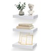 AHDECOR White Floating Shelves Set of 3 - Modern Wall
