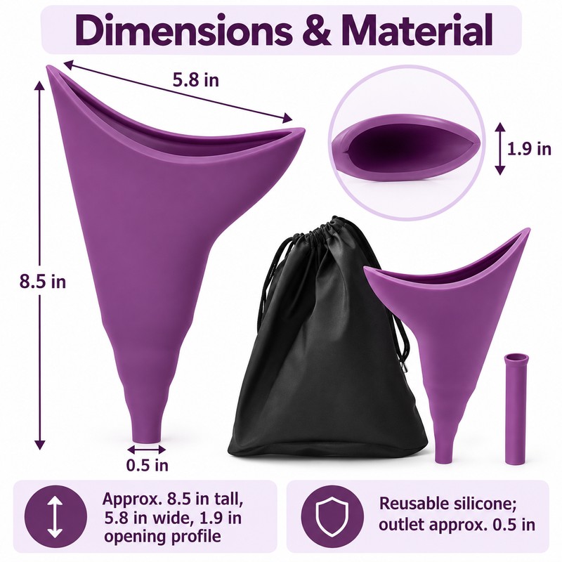 Portable Female Urination Device for Camping & Travel – Reusable
