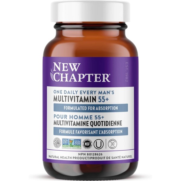 New Chapter New Chapter Men's Multivitamin 50 Plus for Brain,