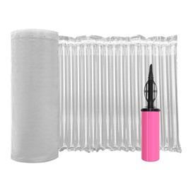Hijelyn Large Bubble Cushioning Wrap for Packing Inflatable Air Pillows for Shipping & Moving Bottle Travel Protector Bags Heavy Duty Space Saving Box Filler Shipping Supplies with Pump 12"x164', 55um