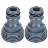 2Pcs Quick Connector Nipple G3/4 Male Thread Hose Pipe Adapter