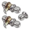 LION TOOLS -Cerradura Chapa Perilla Puerta Baño Acero Inoxidable 2