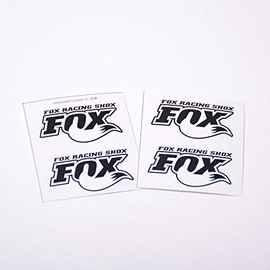 4PCS PVC Fox Shock Absorber Sticker Decal for 1/7 Traxxas Unlimited Desert Racer UDR (White)