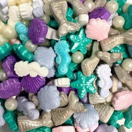 COOL MOM SPRINKLES Seahorse, Seashell, Starfish, Pearl Sprinkles (4 oz.) – Under The Sea Themed Sprinkles for Decorating Ocean Cakes, Cupcakes, Cookies & Desserts – Mixed in the USA/Gluten-Free