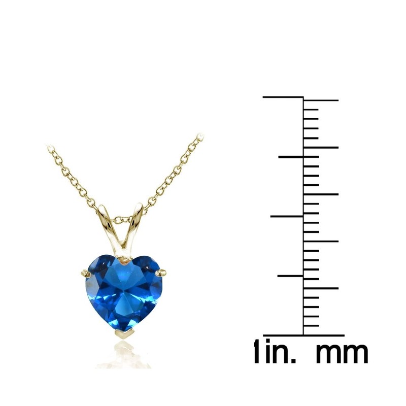 Plata de Ley Chapados en oro amarillo imitación Gemstone 7
