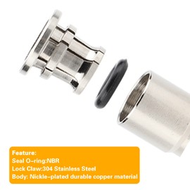 3/8 Union Elbow Push to connect fittings Stainless Steel Tube Fittings Push Connectors,CEKER 3/8" x 3/8" OD Tube Quick Connect Fittings Air Line Fittings 2pack