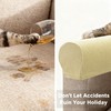 Yogsey Beige Chair Arm Covers - Spill & Scratch Proof