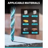 EZARC Masonry Drill Bit Set, Concrete Drill Bit Set with