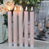 DRomance Pink Flameless Flickering Taper Candles Battery Operated with 10-Key