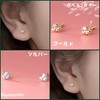 Silver 925 Earrings, Heart, 0.1 inch (3 mm), Small, Small,
