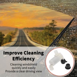 A ABSOPRO Windshield Washer Pump with Seal Windshield Washer Fluid Pump Fits Mazda 2 2007-2015 Windshield Wiper Pump No. DG8067482 - Pack of 1