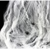 [Pack of 4 White Webs] Halloween Decoration Props Spider Webs