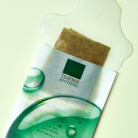 Wellderma 진정/트러블 케어_웰더마 티트리 허브 톡스 시카마스크 1박스(5매입) Calming/Trouble Care_Wellderma Tea Tree Herb Tox Cica Mask Box (5 Sheets)