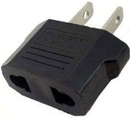 Adaptor Plug for European in American - Perfect for Travel, Black